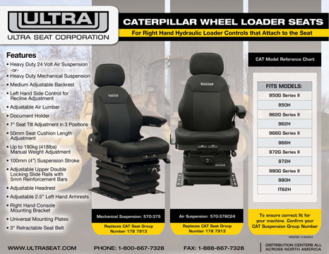 CAT Wheel Loaders Replacement Seats