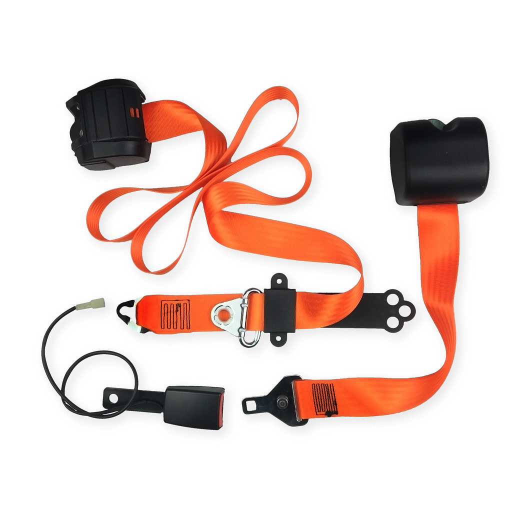 2 inch 3 Point Retractable Seat Belt LH with Safety Switch (Orange)